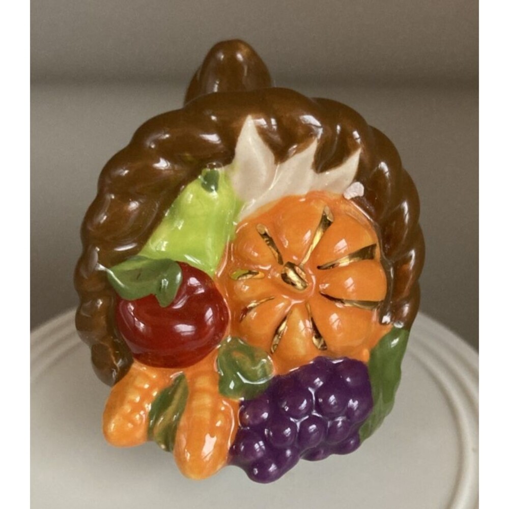 Nora Fleming Mini Autumn's Bounty Cornucopia Thanksgiving "Lid not included"